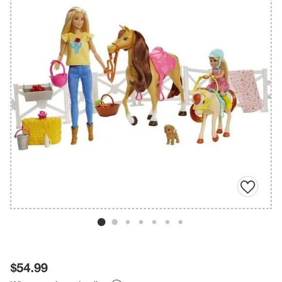 Barbie Hugs 'N' Horses Play set Kids Toy Gift - Barbie Doll and Chelsea - Picture 3 of 8